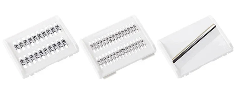 Mandoline Slicer – Stainless Steel Vegetable Slicer with 3 Interchangeable Blades for Potatoes, Carrots & More (KC0083)