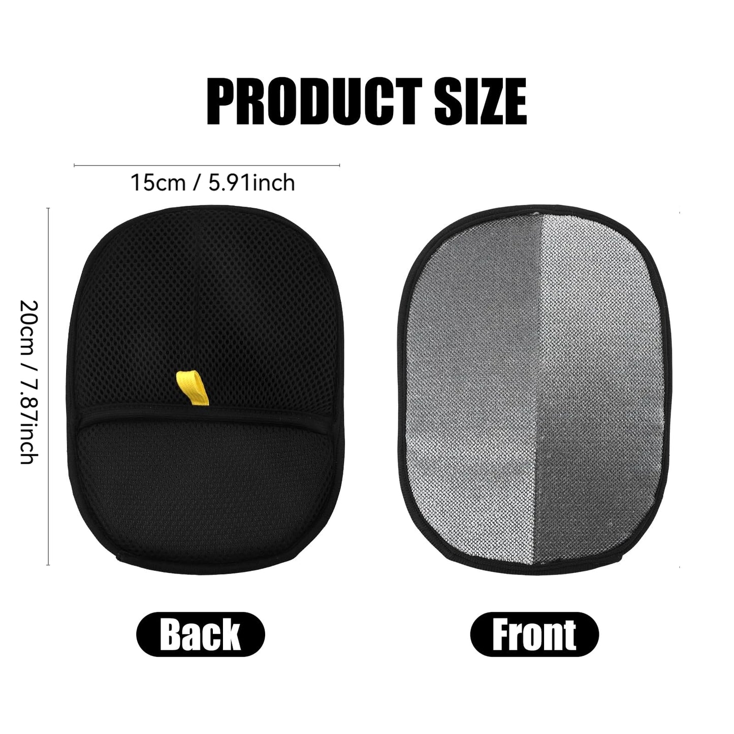 Pet Hair Removal Tool – Reusable Static Removal Gloves, Double-Sided Grooming Gloves for Pets, Removes Fur from Carpets & Furniture
