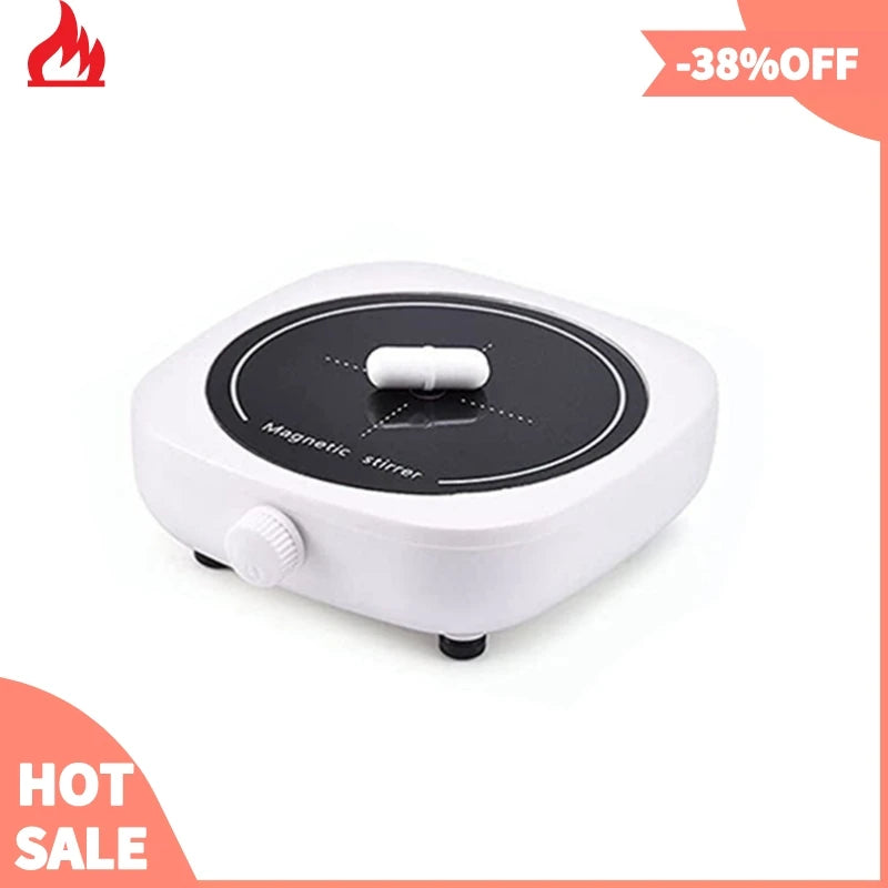 Magnetic Stirrer Mini Lab Mixer – 2L, 4000RPM, Portable Stir Plate with Stir Bar (EU/US/UK Plug)