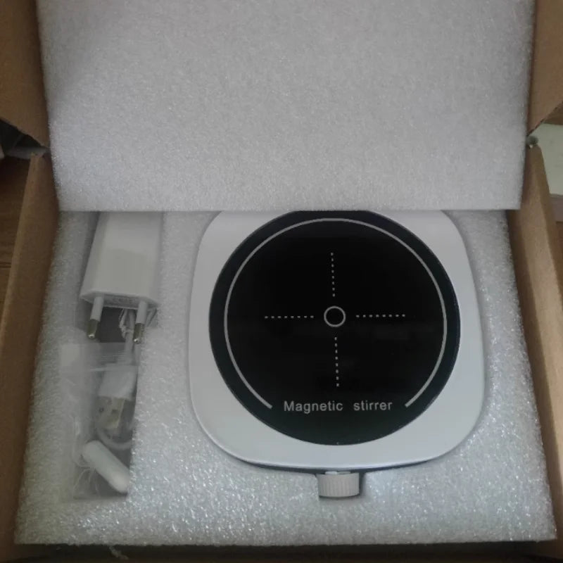 Magnetic Stirrer Mini Lab Mixer – 2L, 4000RPM, Portable Stir Plate with Stir Bar (EU/US/UK Plug)