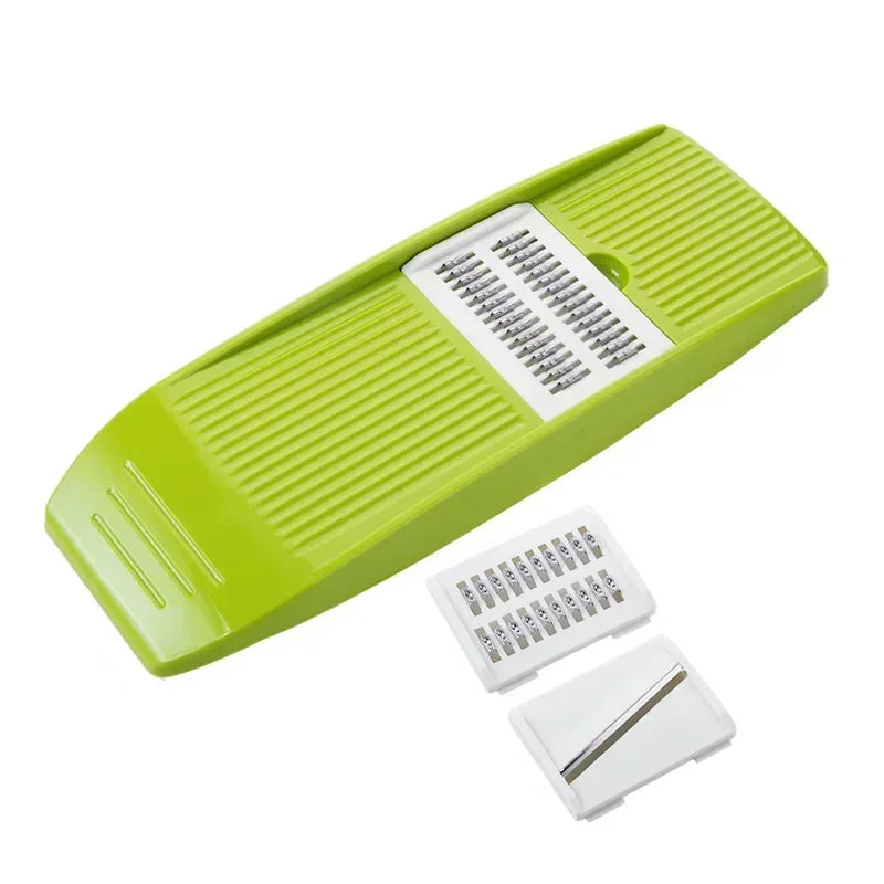 Mandoline Slicer – Stainless Steel Vegetable Slicer with 3 Interchangeable Blades for Potatoes, Carrots & More (KC0083)
