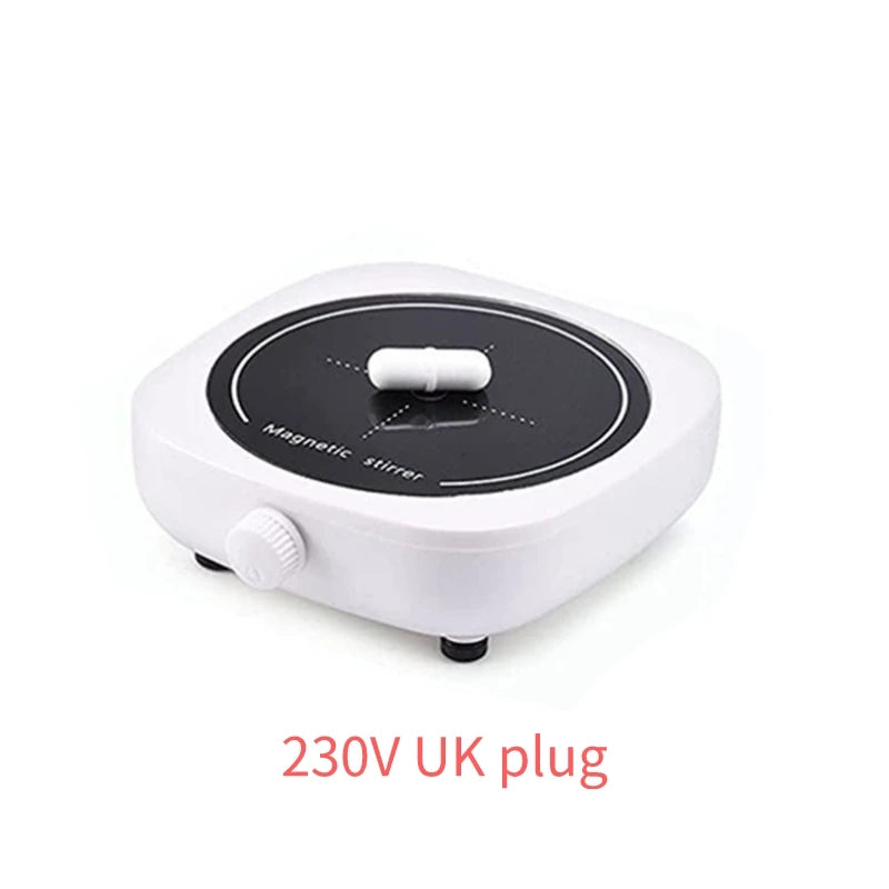 Magnetic Stirrer Mini Lab Mixer – 2L, 4000RPM, Portable Stir Plate with Stir Bar (EU/US/UK Plug)
