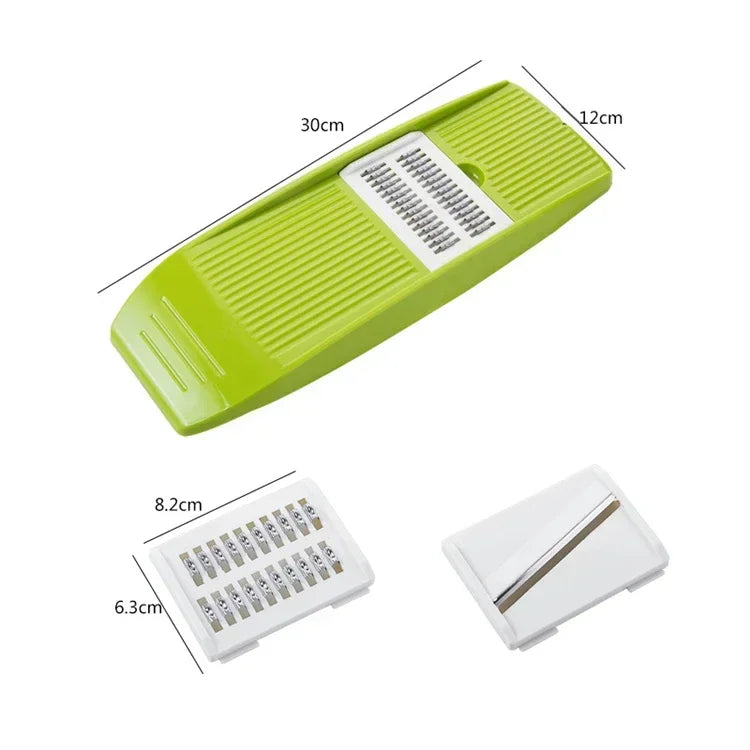 Mandoline Slicer – Stainless Steel Vegetable Slicer with 3 Interchangeable Blades for Potatoes, Carrots & More (KC0083)