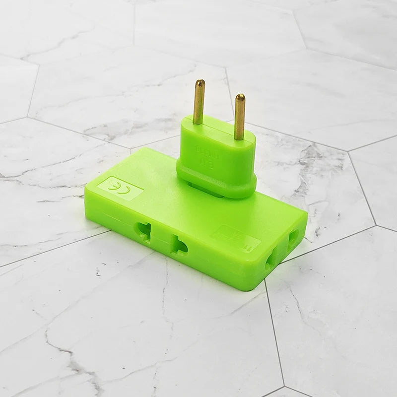 3-in-1 Wireless Converter Adapter Socket – 180° Rotating Adjustable EU Plug, 220V/1500W, Travel & Home Use