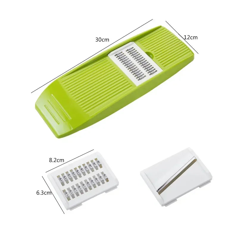 Mandoline Slicer – Stainless Steel Vegetable Slicer with 3 Interchangeable Blades for Potatoes, Carrots & More (KC0083)